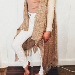 Love By Design Fringe Sweater Size XS